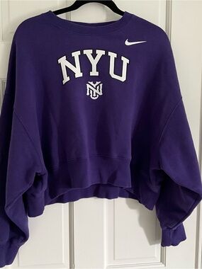 Nike Purple NYU Crewneck Sweatshirt